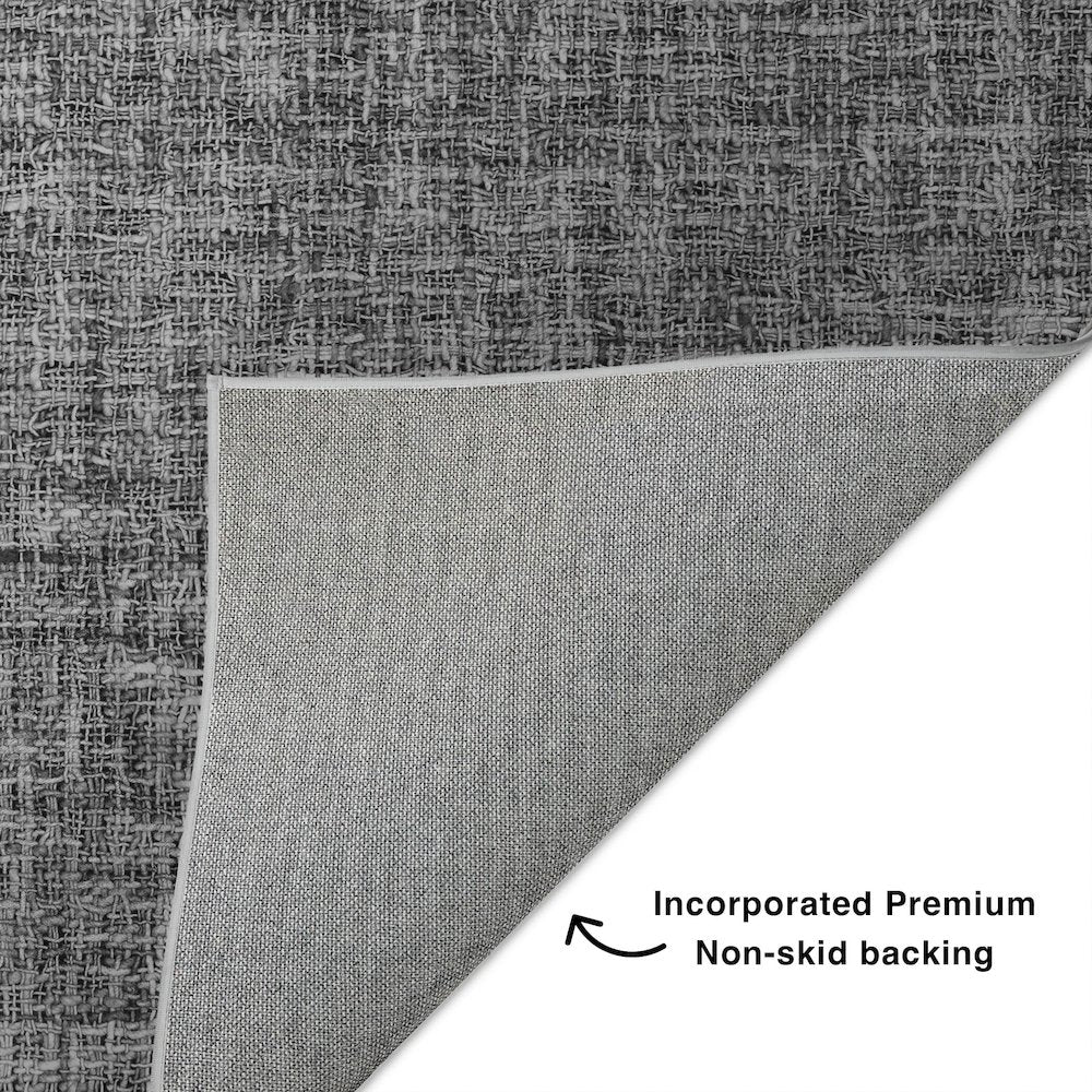 Luxury Washable Voyage VY1 Gray 8' x 10' Rug