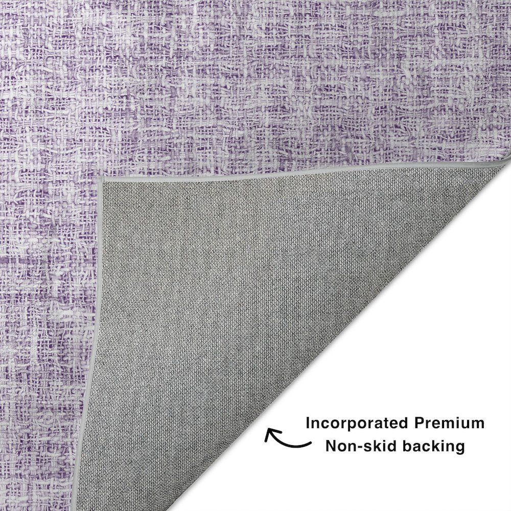Luxury Washable Voyage VY1 Purple 8' x 10' Rug