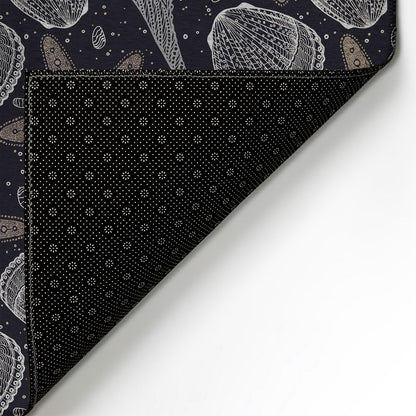 Indoor/Outdoor Seabreeze SZ4 Black Washable 9' x 12' Rug