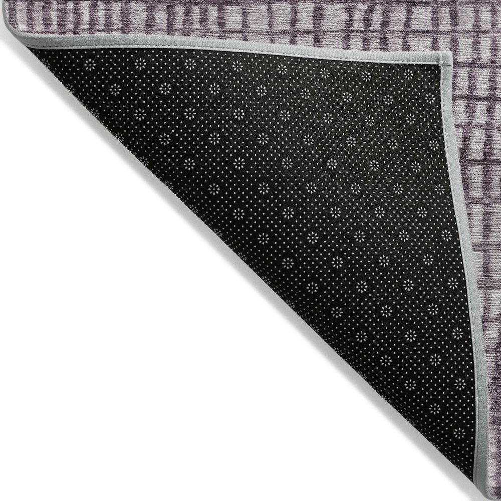 Machine Washable Indoor/Outdoor Chantille Purple 9' x 12' Rug