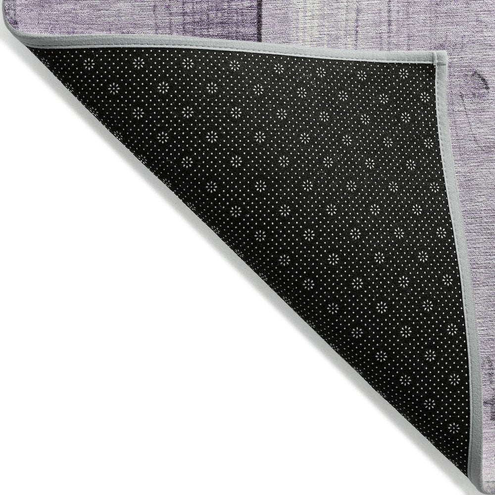 Machine Washable Indoor/Outdoor Chantille Purple 9' x 12' Rug