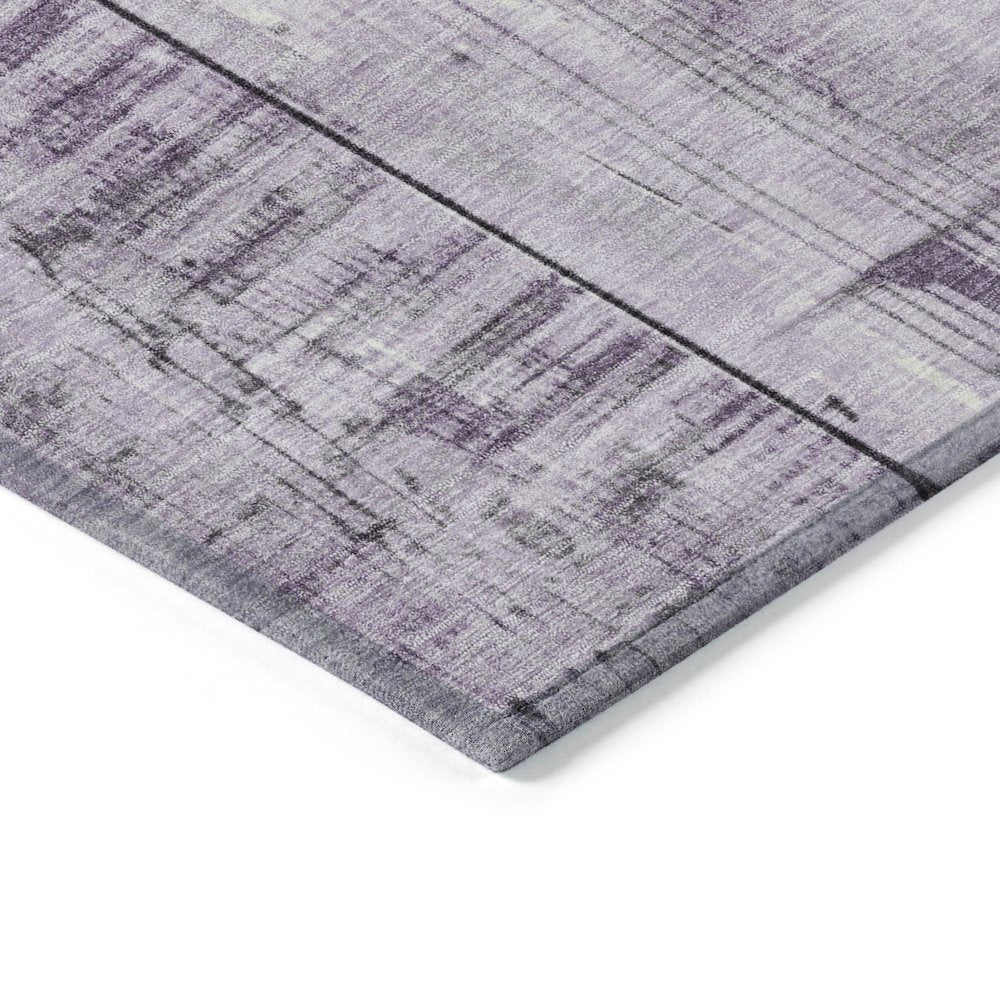 Machine Washable Indoor/Outdoor Chantille Purple 9' x 12' Rug