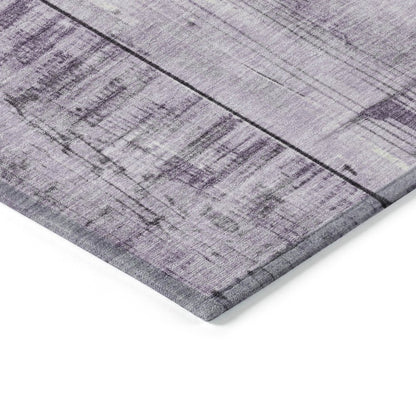 Machine Washable Indoor/Outdoor Chantille Purple 9' x 12' Rug