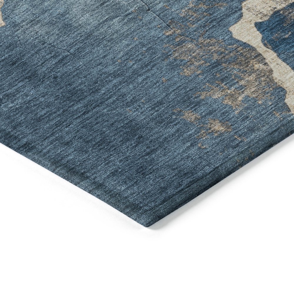 Machine Washable Indoor/Outdoor Chantille Navy 9' x 12' Rug