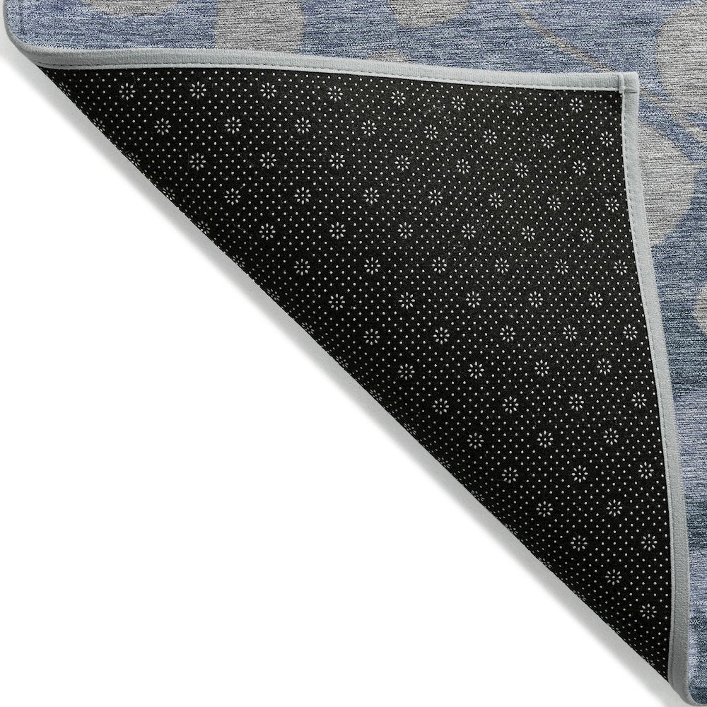 Machine Washable Indoor/Outdoor Chantille Denim 9' x 12' Rug