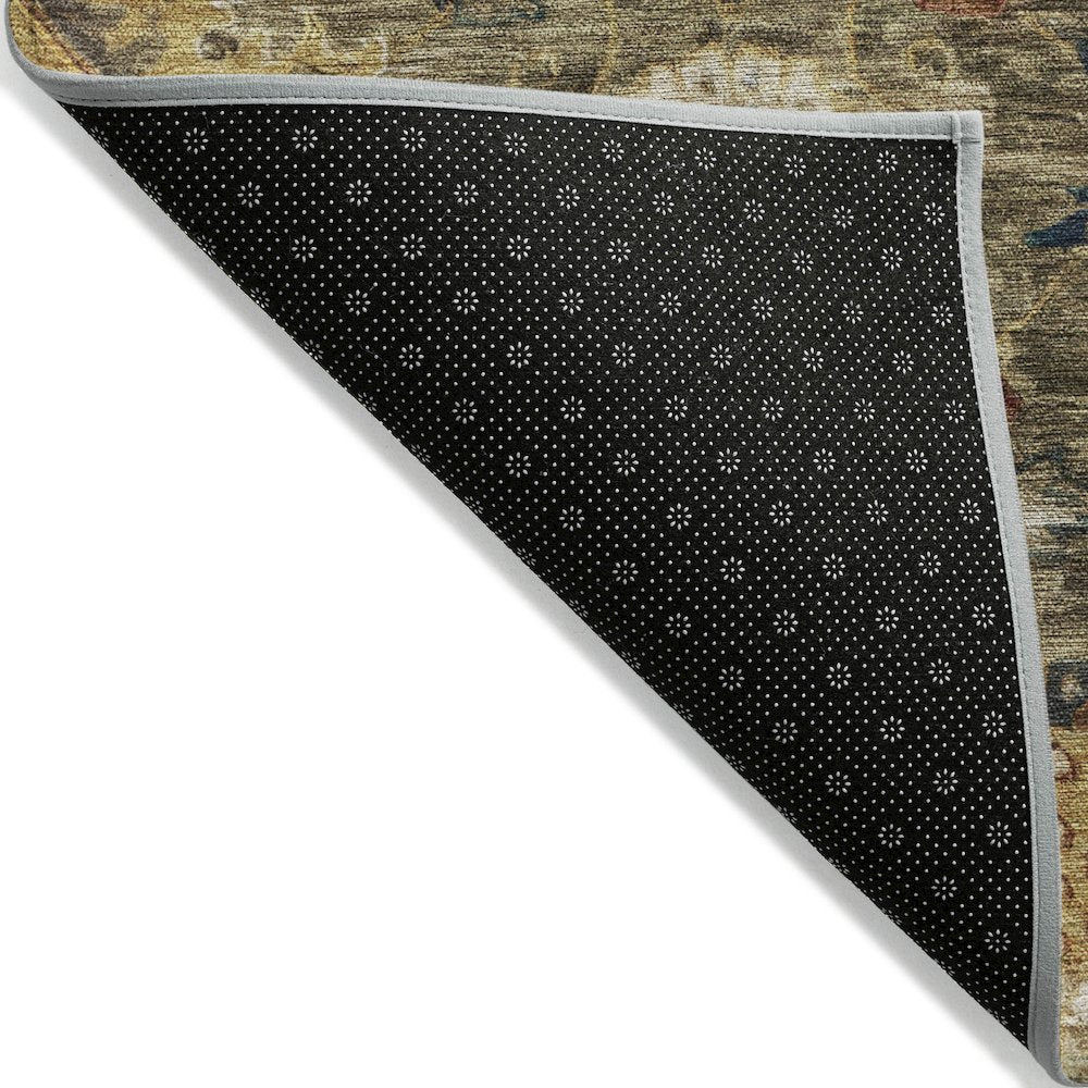 Machine Washable Indoor/Outdoor Chantille Brown 9' x 12' Rug