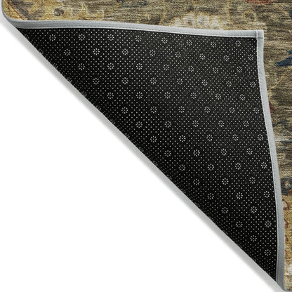 Machine Washable Indoor/Outdoor Chantille Brown 9' x 12' Rug