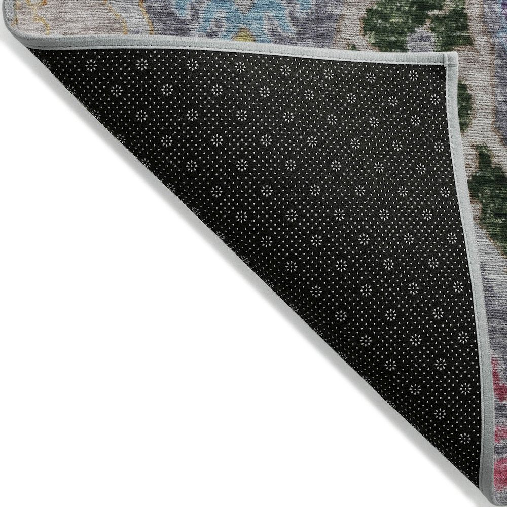 Machine Washable Indoor/Outdoor Chantille Gray 9' x 12' Rug
