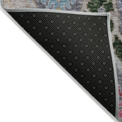 Machine Washable Indoor/Outdoor Chantille Gray 9' x 12' Rug