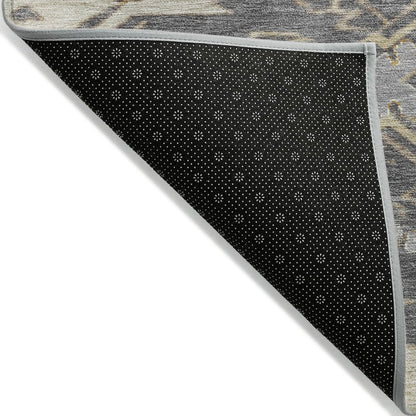 Machine Washable Indoor/Outdoor Chantille Beige 9' x 12' Rug