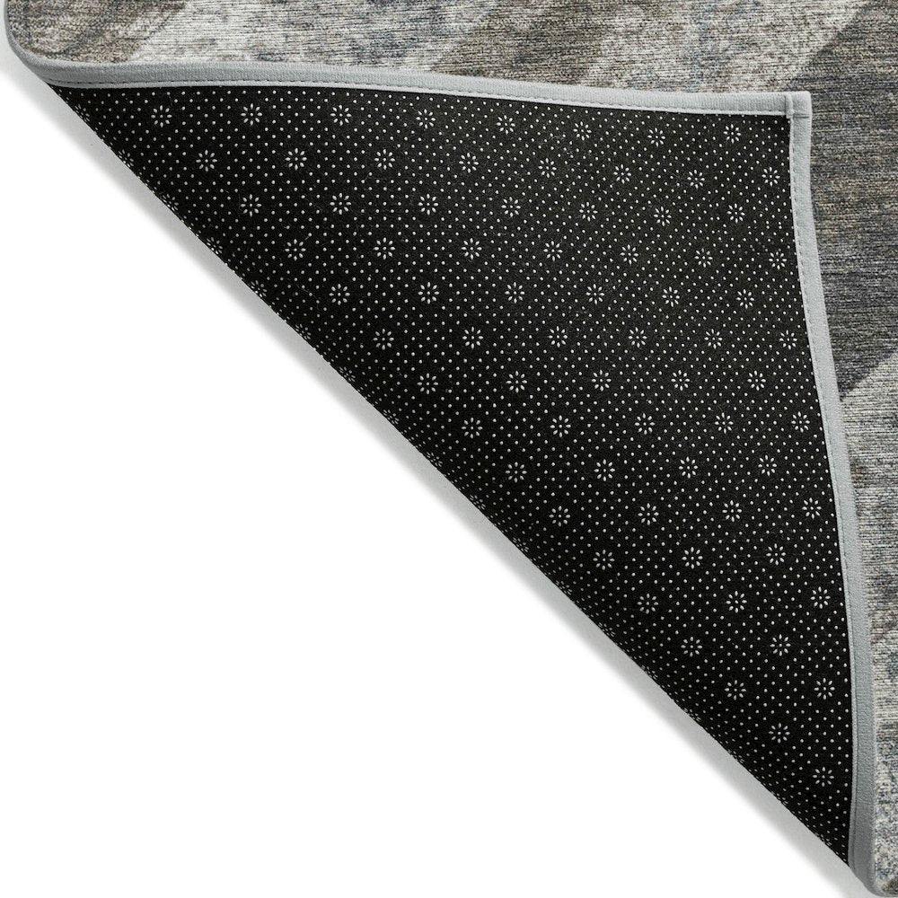 Machine Washable Indoor/Outdoor Chantille Brown 9' x 12' Rug