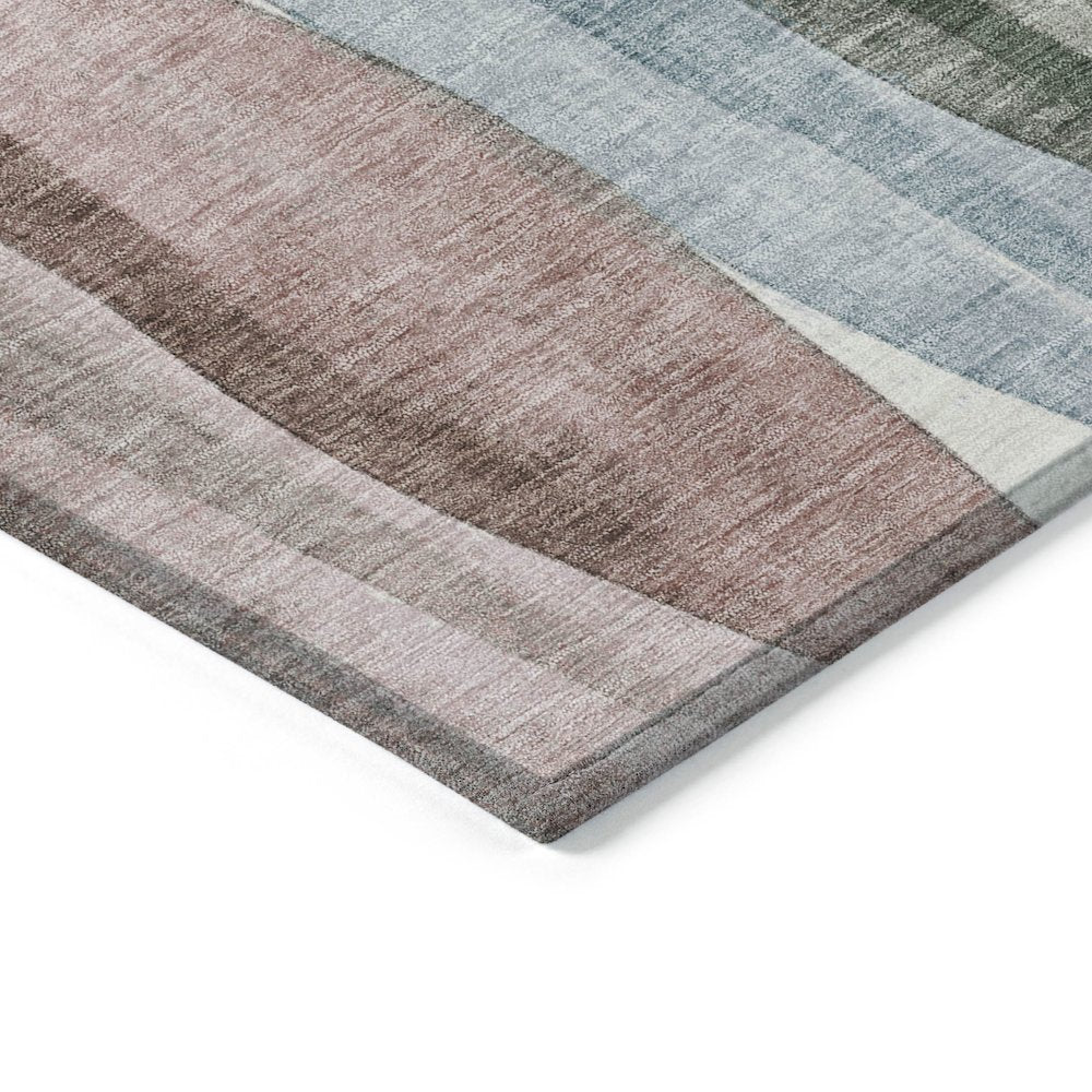 Machine Washable Indoor/Outdoor Chantille Salmon 9' x 12' Rug