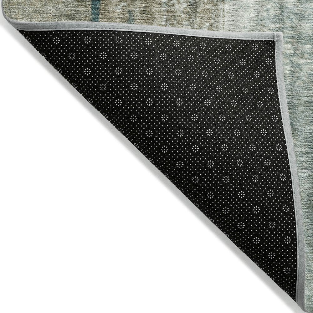 Machine Washable Indoor/Outdoor Chantille Seafoam 9' x 12' Rug
