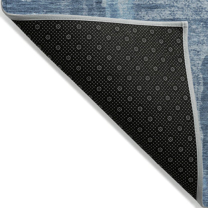 Machine Washable Indoor/Outdoor Chantille ACN2015 Denim 9' x 12' Rug