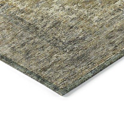 Machine Washable Indoor/Outdoor Chantille ACN2021 Khaki 9' x 12' Rug