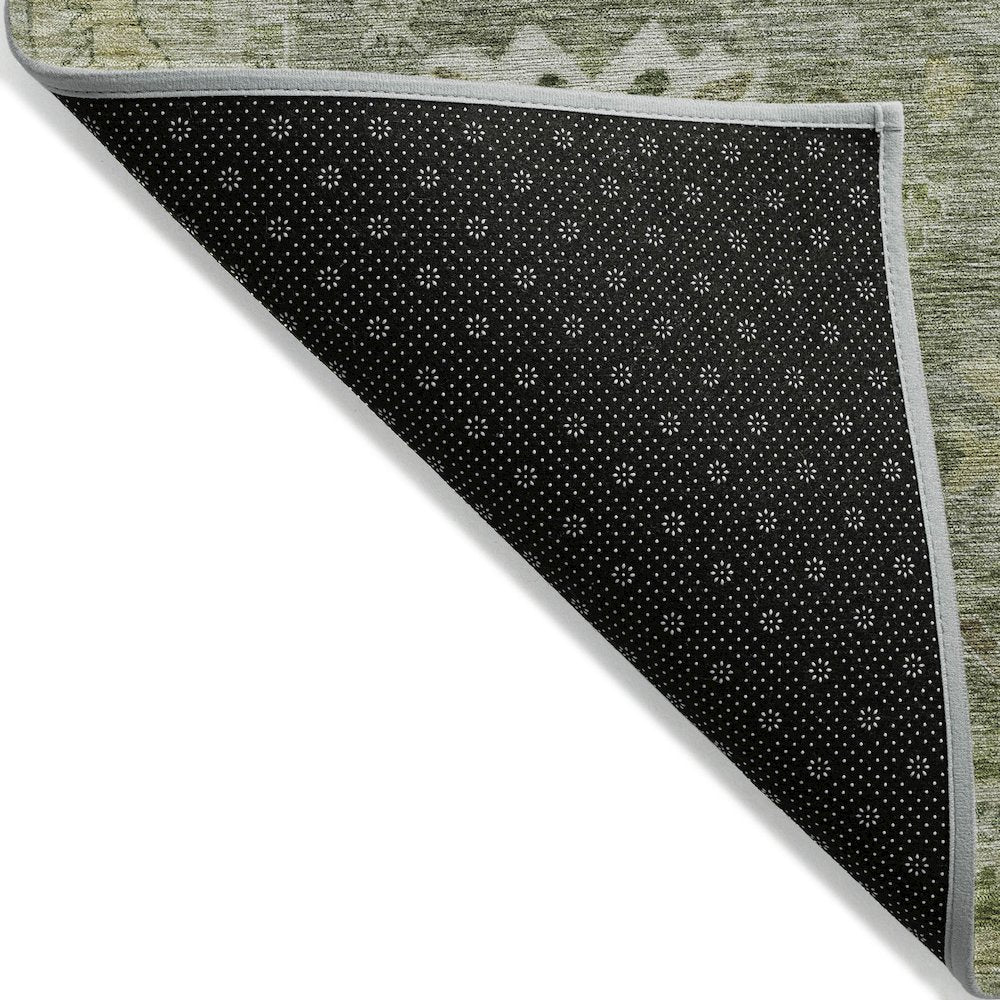 Machine Washable Indoor/Outdoor Chantille ACN2025 Sage 9' x 12' Rug