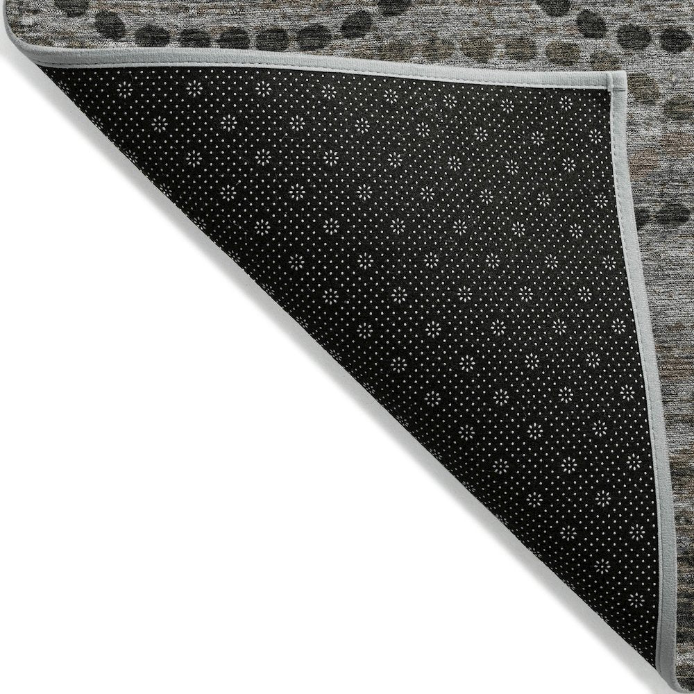 Machine Washable Indoor/Outdoor Chantille ACN2031 Chocolate 9' x 12' Rug