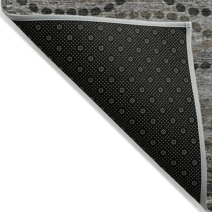Machine Washable Indoor/Outdoor Chantille ACN2031 Chocolate 9' x 12' Rug