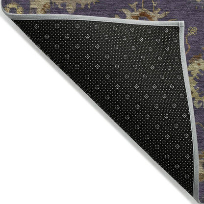 Machine Washable Indoor/Outdoor Chantille ACN2045 Eggplant 9' x 12' Rug