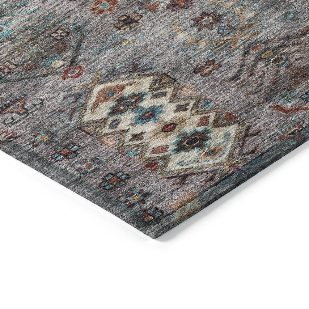 Machine Washable Indoor/Outdoor Chantille ACN2047 Gray 9' x 12' Rug