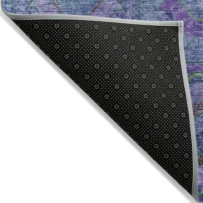 Machine Washable Indoor/Outdoor Chantille ACN2049 Blue 9' x 12' Rug