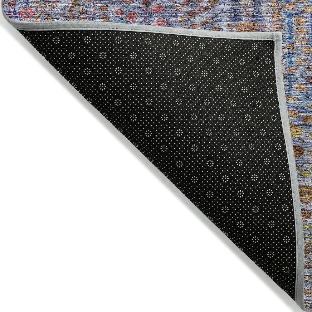Machine Washable Indoor/Outdoor Chantille ACN2053 Blue 9' x 12' Rug