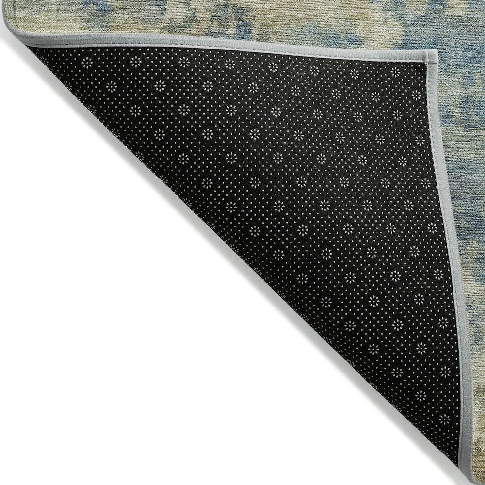 Machine Washable Indoor/Outdoor Chantille ACN2066 Blue 9' x 12' Rug