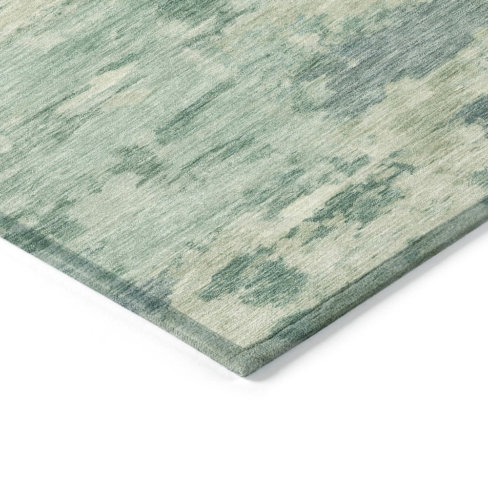 Machine Washable Indoor/Outdoor Chantille ACN2074 Teal 9' x 12' Rug