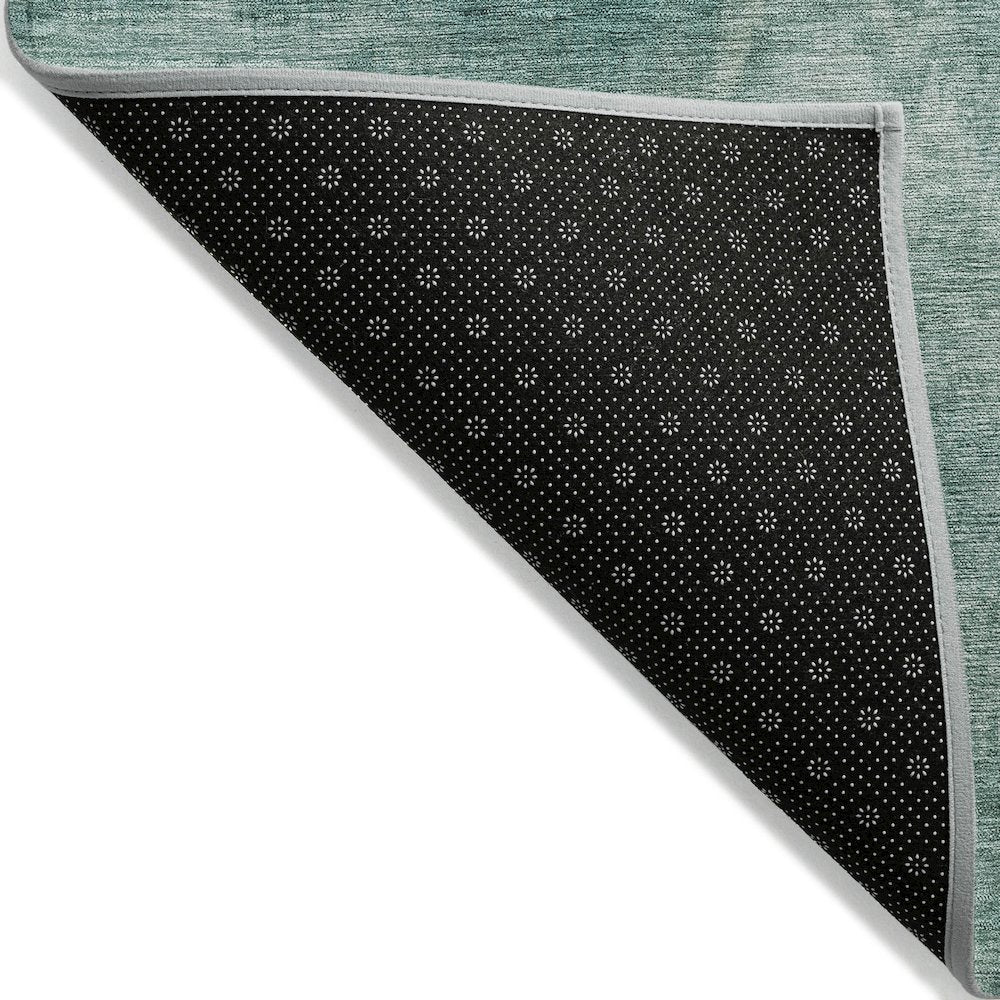 Machine Washable Indoor/Outdoor Chantille ACN2095 Teal 9' x 12' Rug