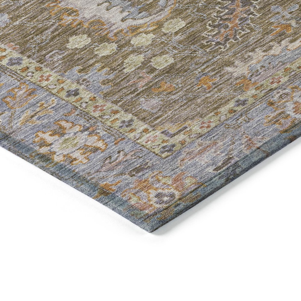 Machine Washable Indoor/Outdoor Chantille ACN2104 Brown 9' x 12' Rug