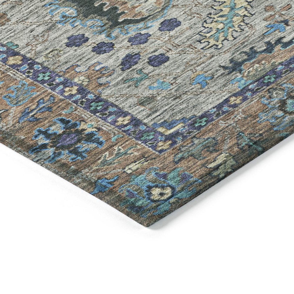 Machine Washable Indoor/Outdoor Chantille ACN2104 Pewter 9' x 12' Rug
