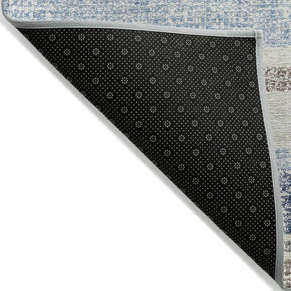 Machine Washable Indoor/Outdoor Chantille ACN2122 Navy 9' x 12' Rug