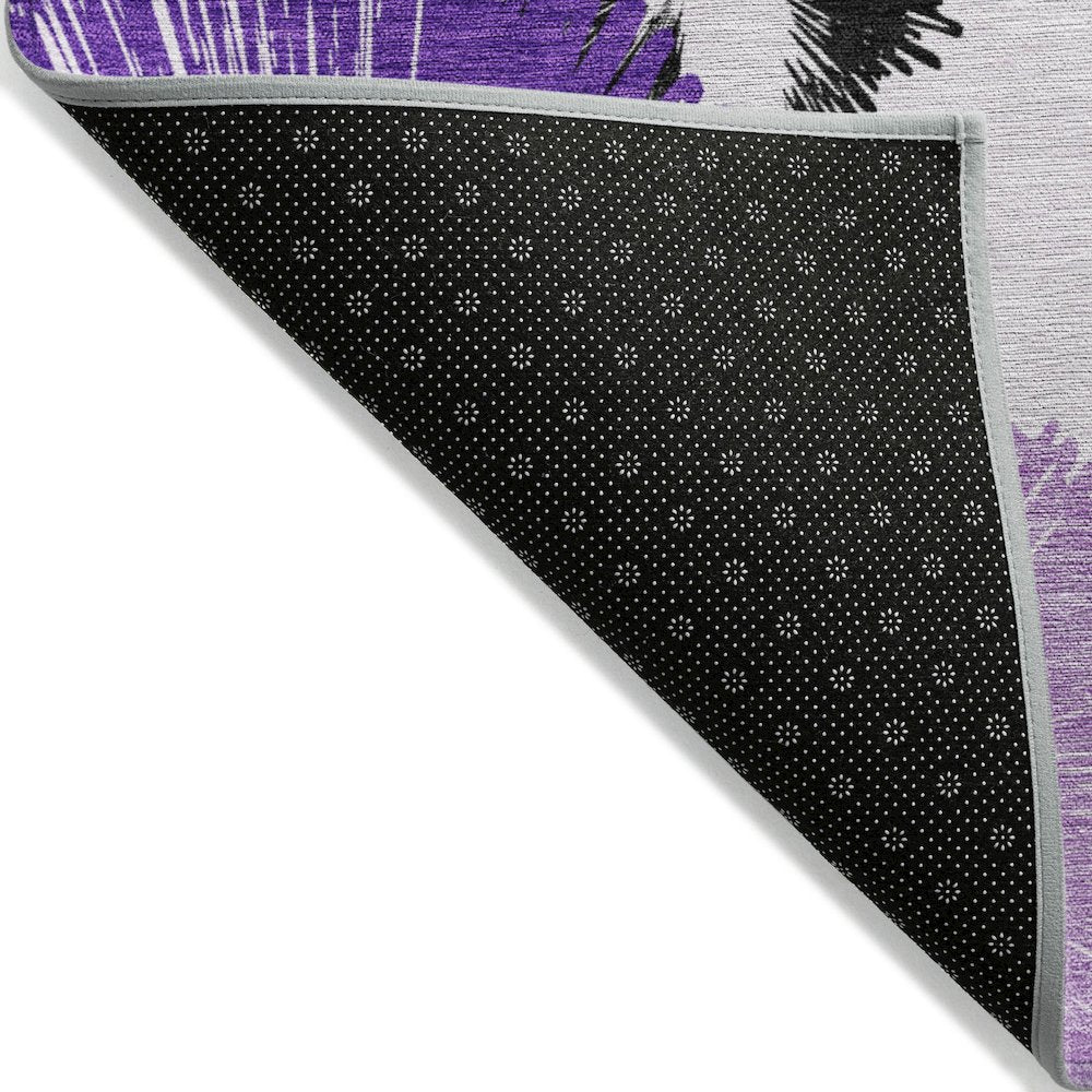 Machine Washable Indoor/Outdoor Chantille ACN2132 Purple 9' x 12' Rug