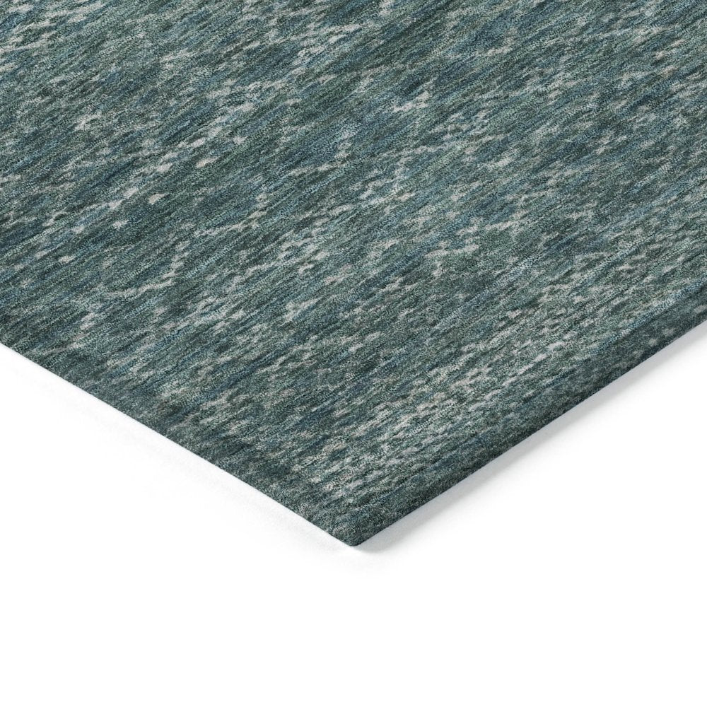 Machine Washable Indoor/Outdoor Chantille ACN2150 Teal 9' x 12' Rug