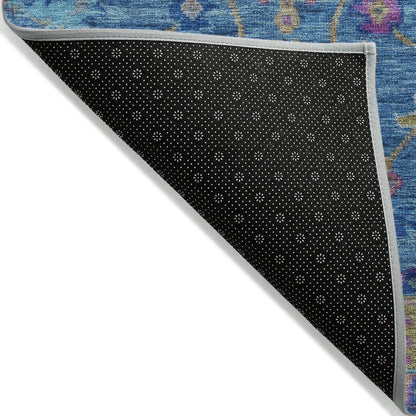 Machine Washable Indoor/Outdoor Chantille ACN2151 Blue 9' x 12' Rug