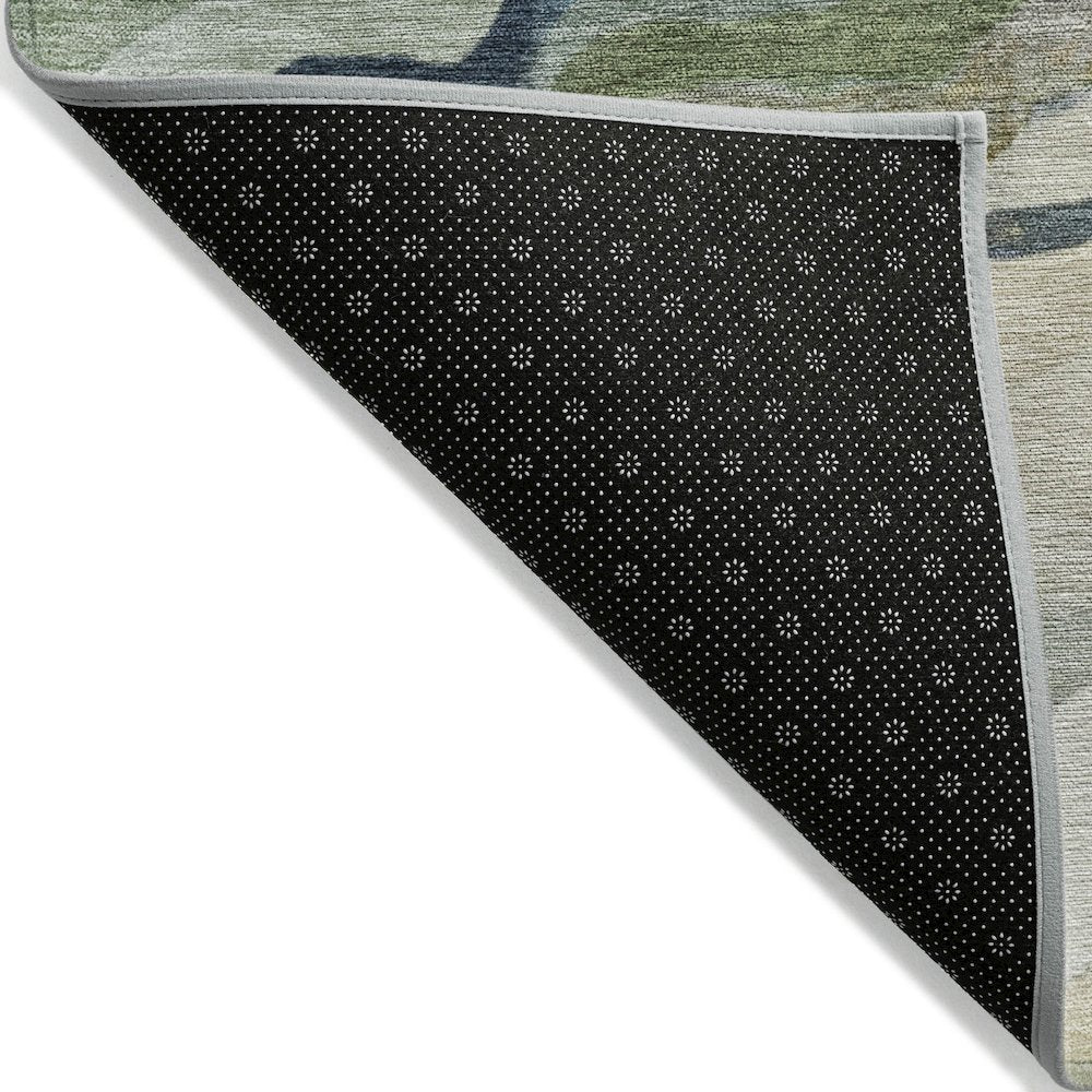 Machine Washable Indoor/Outdoor Chantille ACN2162 Denim 9' x 12' Rug