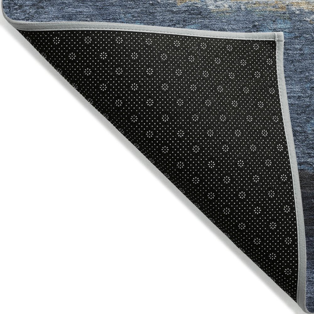 Machine Washable Indoor/Outdoor Chantille ACN2169 Blue 9' x 12' Rug