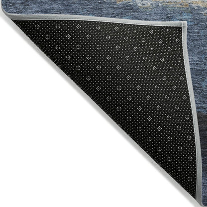 Machine Washable Indoor/Outdoor Chantille ACN2169 Blue 9' x 12' Rug