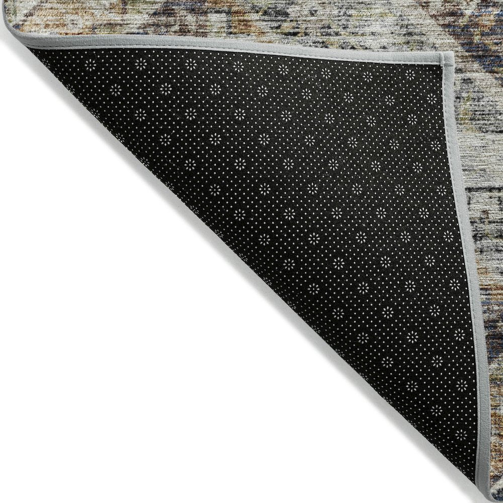 Machine Washable Indoor/Outdoor Chantille ACN2195 Brown 9' x 12' Rug