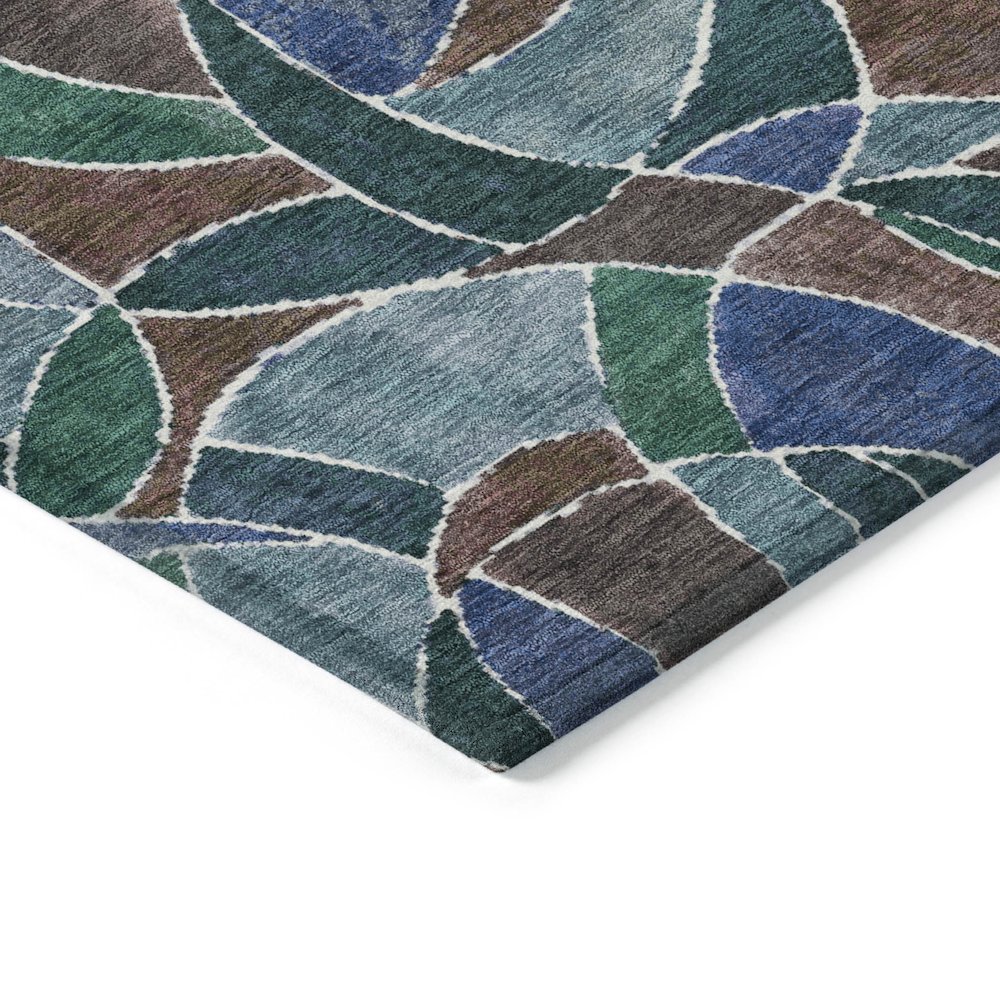 Machine Washable Indoor/Outdoor Chantille ACN2208 Blue 9' x 12' Rug