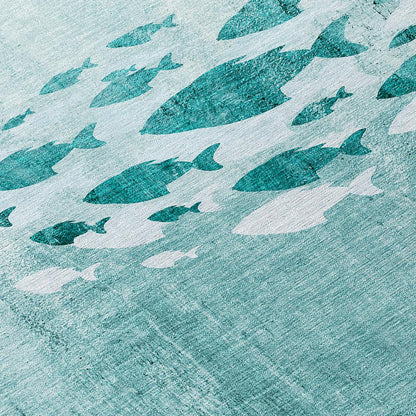 Chantille ACN627 Teal 9' x 12' Rug