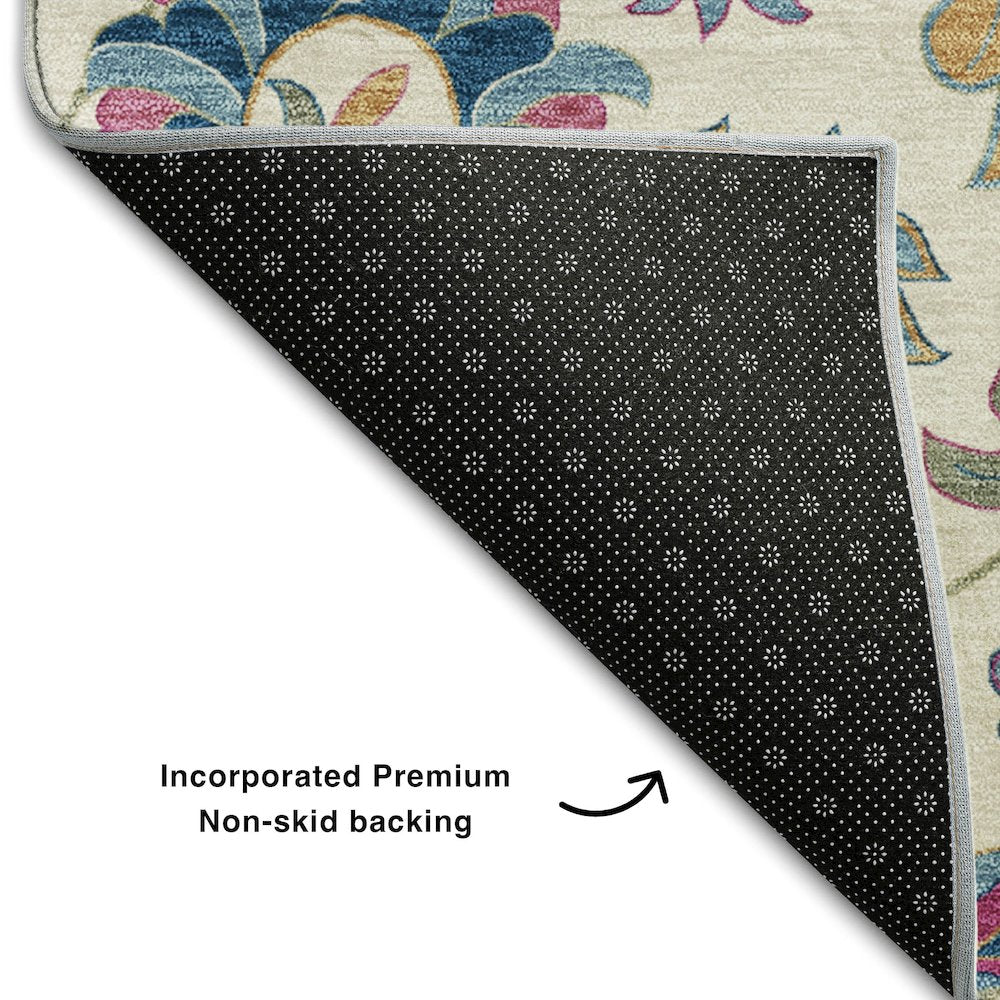 Premium Machine Washable Mayfield AMF1006 Linen 9' x 12' Rug