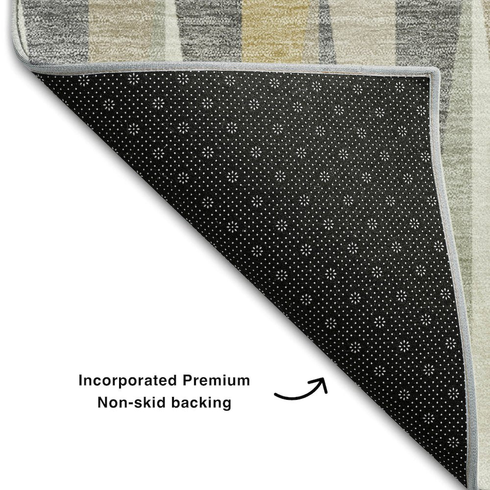 Premium Machine Washable Mayfield AMF1012 Beige 9' x 12' Rug