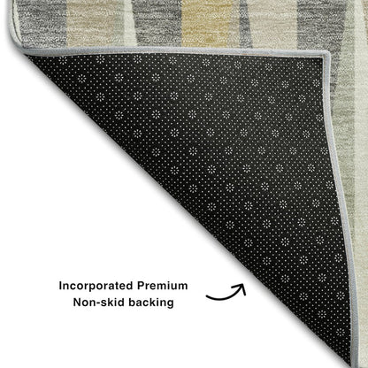 Premium Machine Washable Mayfield AMF1012 Beige 9' x 12' Rug