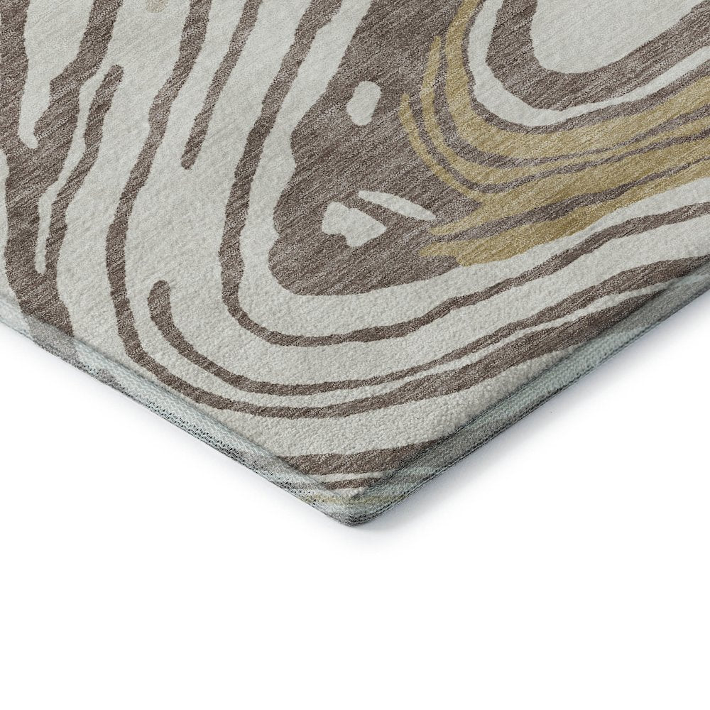 Premium Machine Washable Mayfield AMF1051 Taupe 9' x 12' Rug