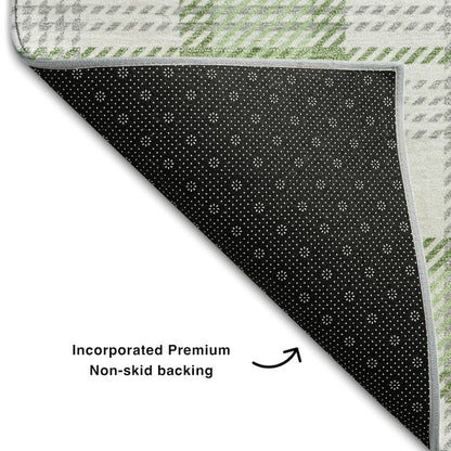 Premium Machine Washable Mayfield AMF1052 Mint 9' x 12' Rug
