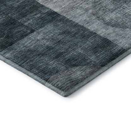 Premium Machine Washable Mayfield AMF1114 Teal 9' x 12' Rug