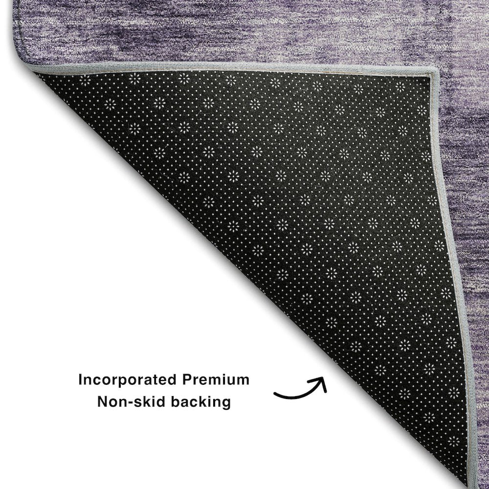 Premium Machine Washable Mayfield AMF1139 Purple 9' x 12' Rug