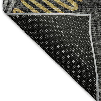 Premium Machine Washable Mayfield  Gray 9' x 12' Rug