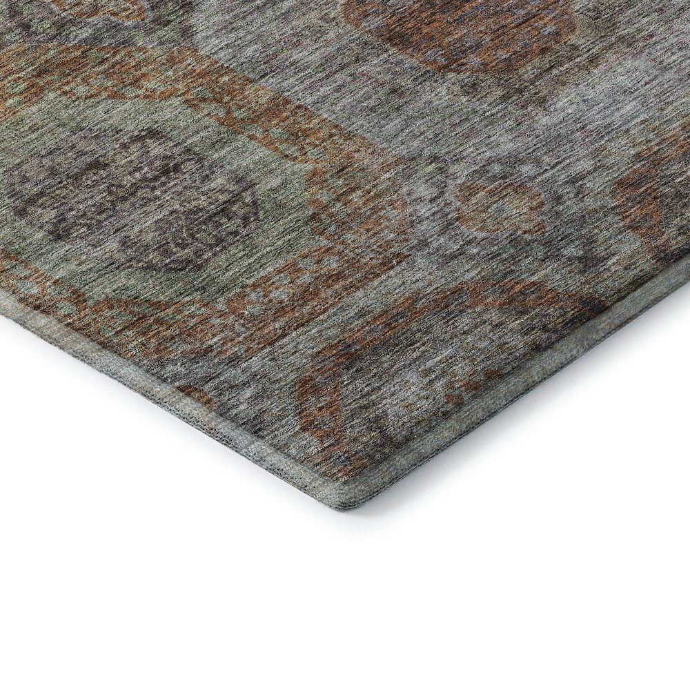 Premium Machine Washable Mayfield AMF1221 Paprika 9' x 12' Rug